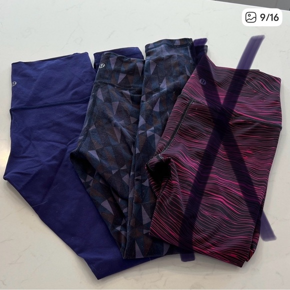 Lululemon Athletica LOT 17 PCS Black TOPS LEGGINGS SWEATERS - Picture 9 of 16